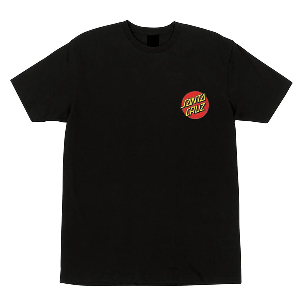 Santa Cruz Classic Dot Chest S/S Tee - Black