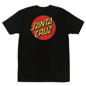 Santa Cruz Classic Dot Chest S/S Tee - Black