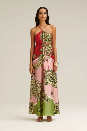 Scanlan Theodore Silk Harrow Print Dress Size 8 & 10