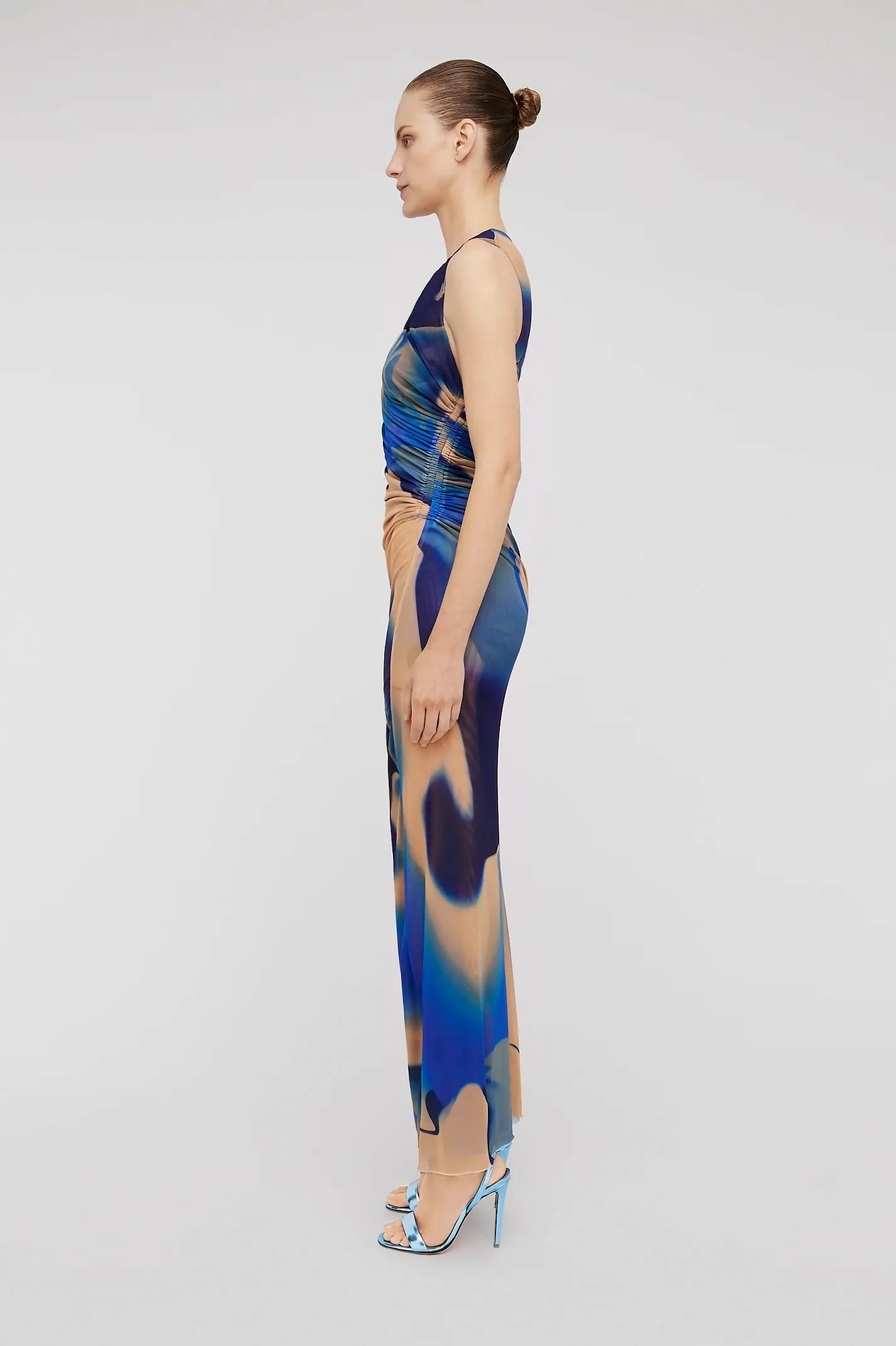 Scanlan Theodore Watercolour Dress Blue Size 8, 10 & 12