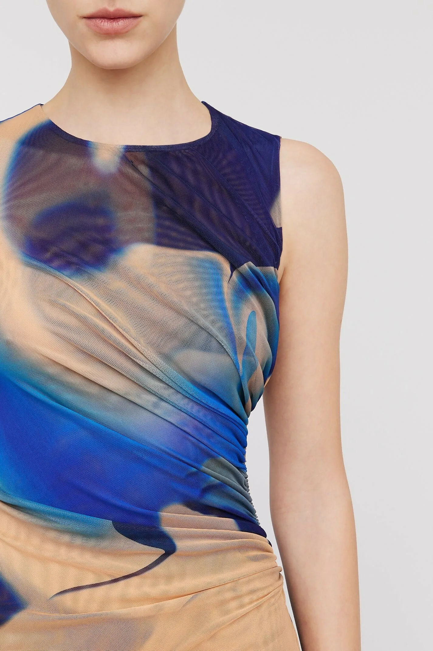 Scanlan Theodore Watercolour Dress Blue Size 8, 10 & 12