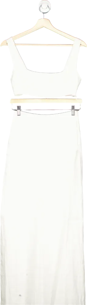Second Summer White Linen Wide Leg Co-Ord UK XS