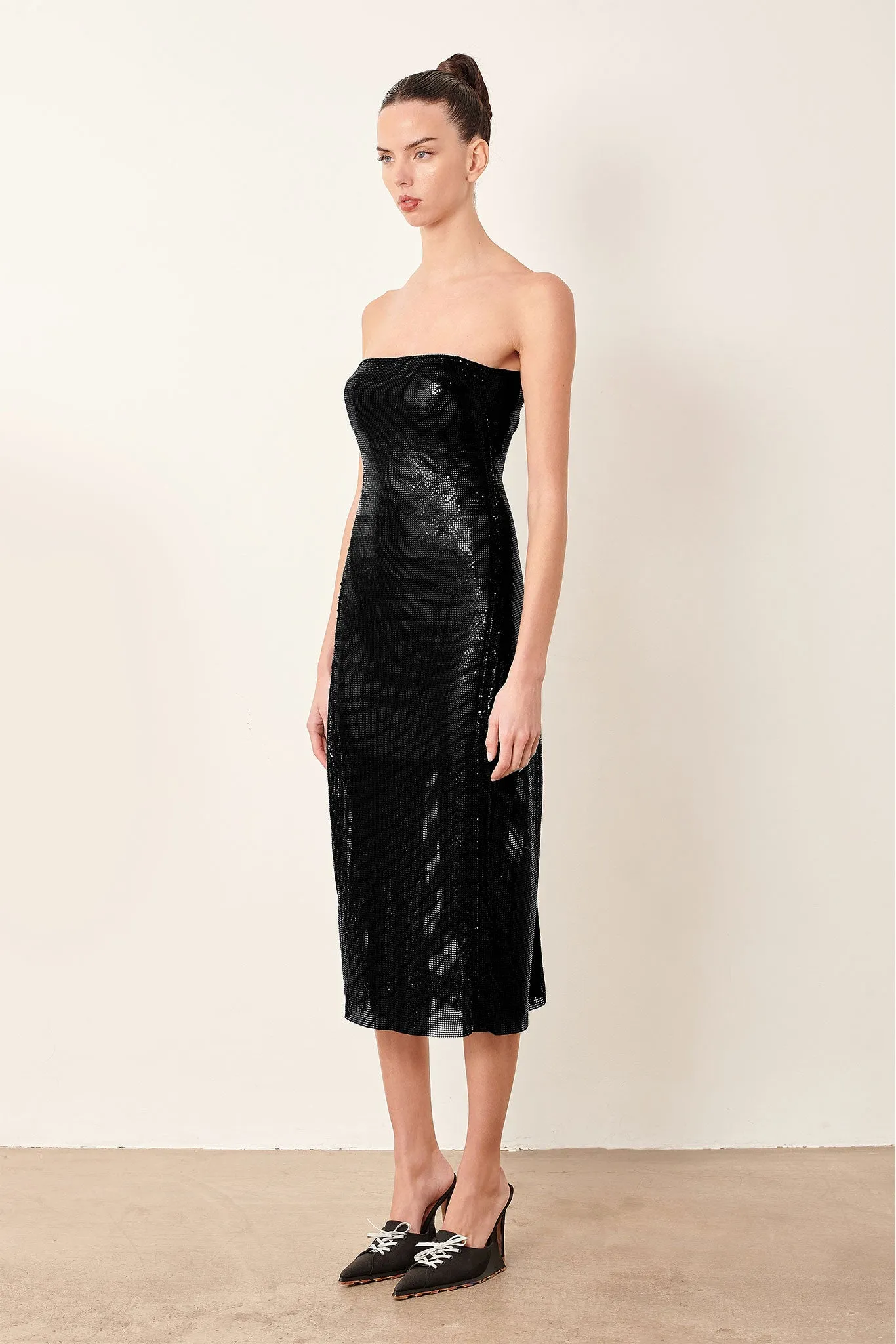 Selena Midi Dress Black