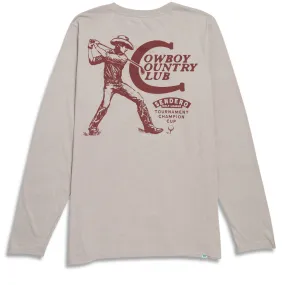Sendero Cowboy Country Club Long Sleeve T-Shirt - Sand