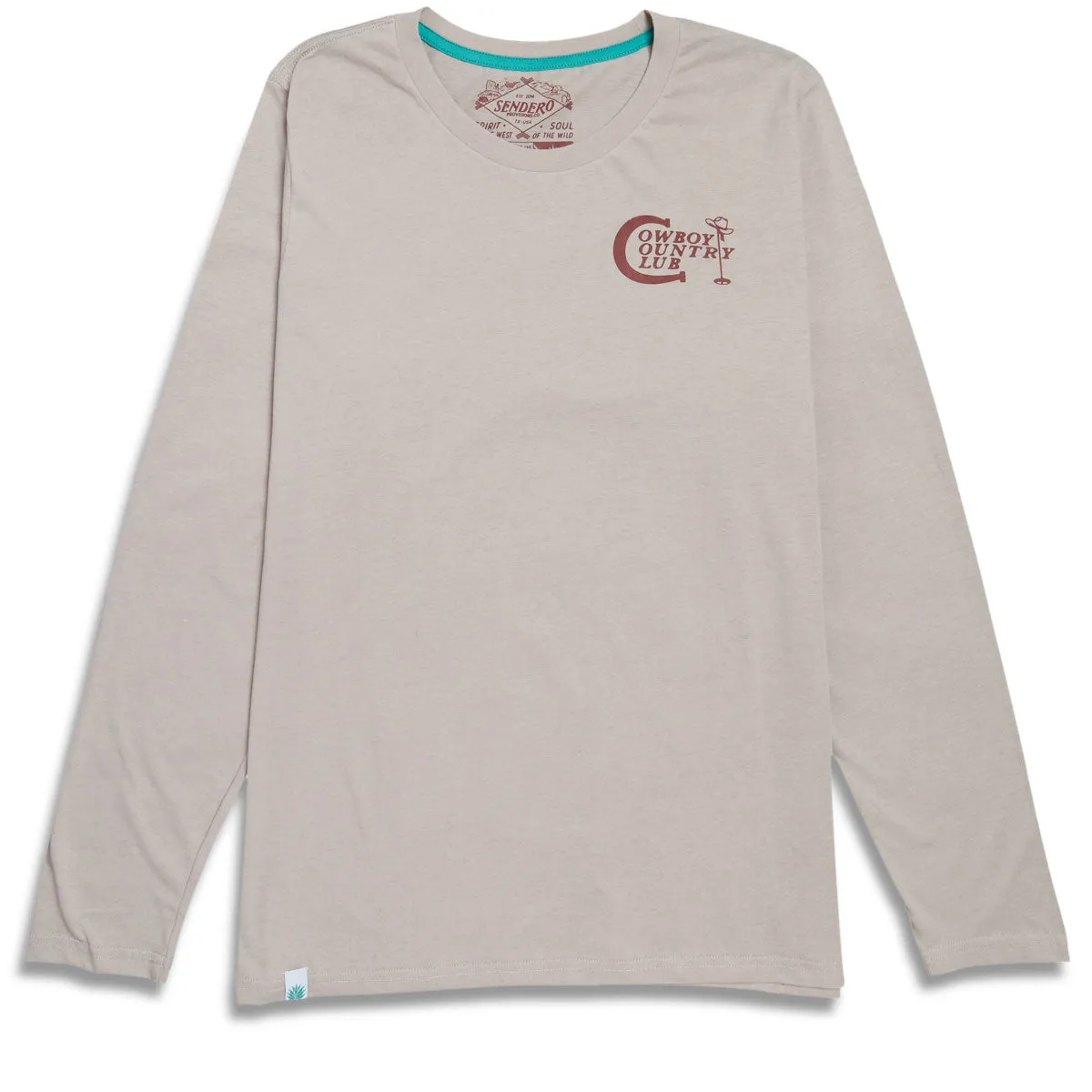 Sendero Cowboy Country Club Long Sleeve T-Shirt - Sand