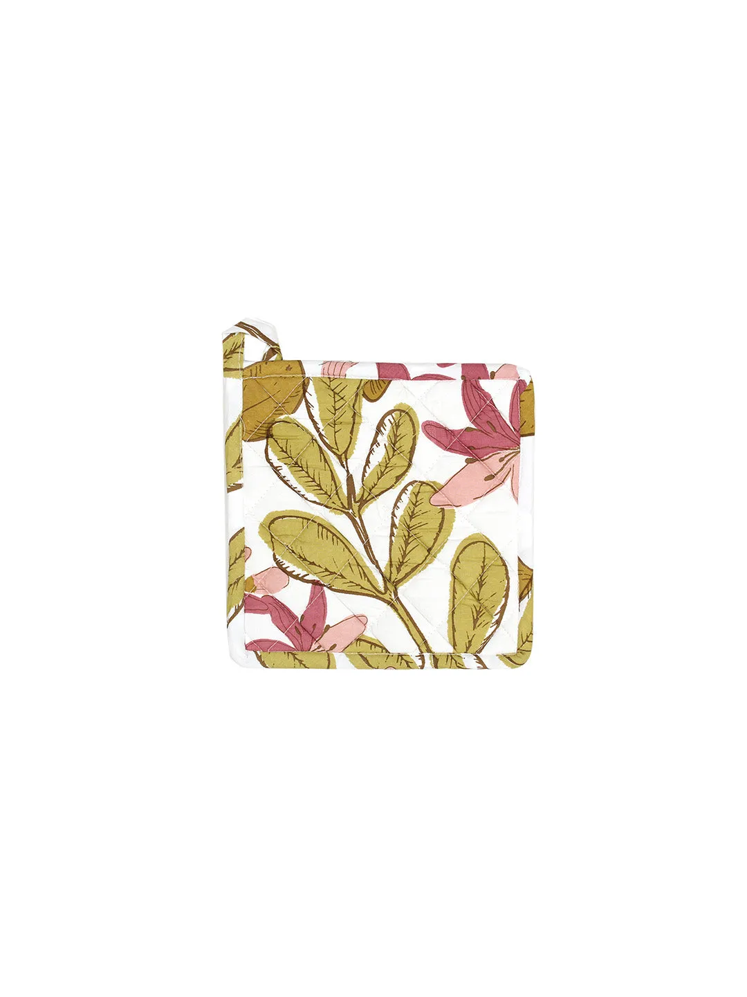 Senjana - Set Of 2 Pot Holders (Pink)