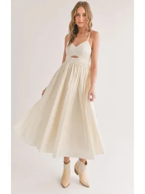 Shades On Front Cutout Midi Dress