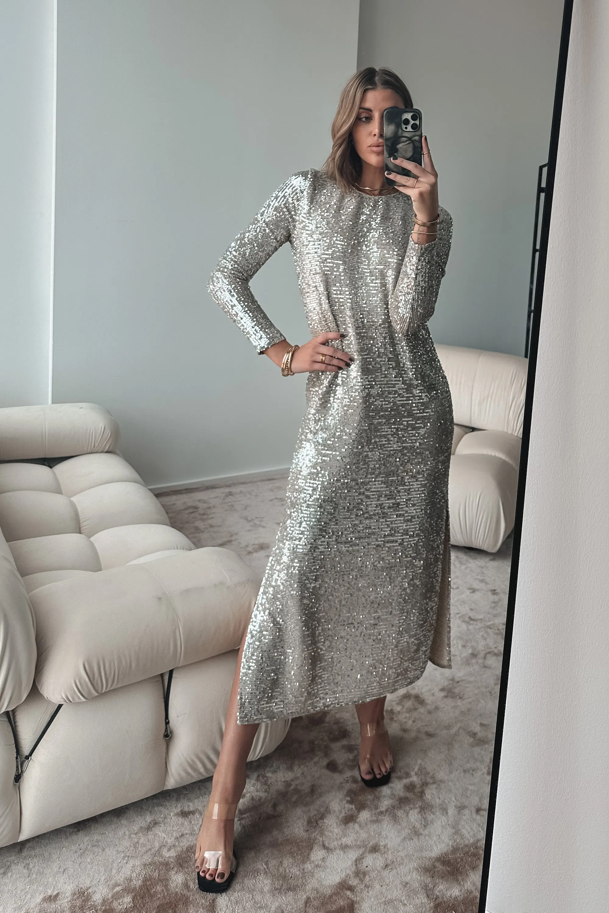 SHOW ME YOUR MUMU Maddison Platinum Dress