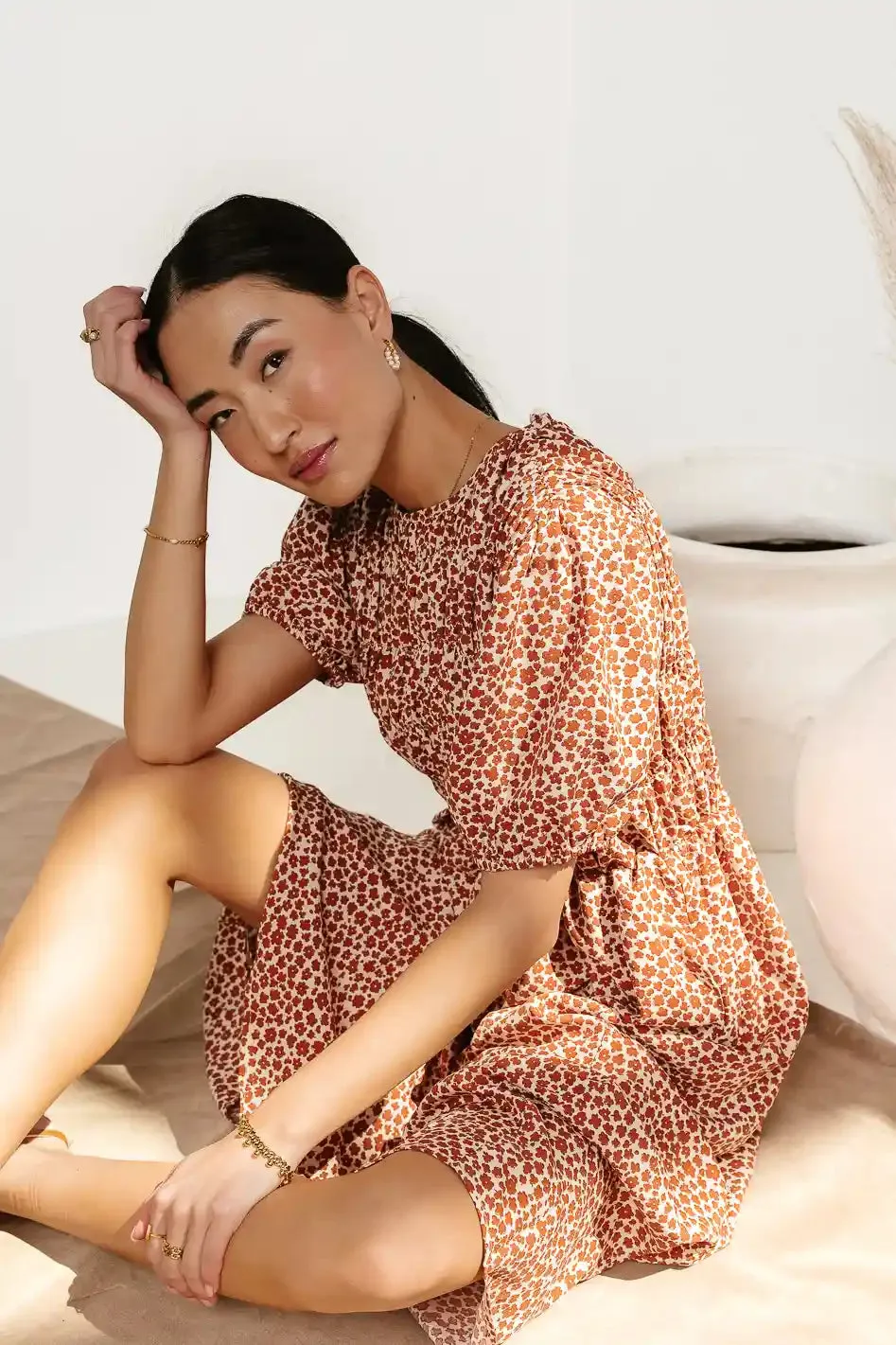 Shyla Floral Midi Dress - FINAL SALE