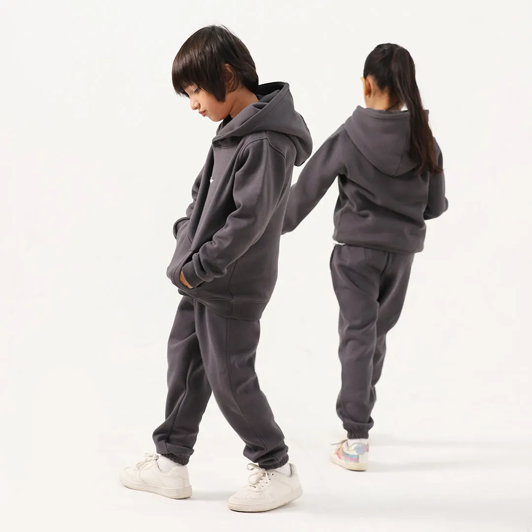 Soft Ash Kids Fleece Co-ord Set