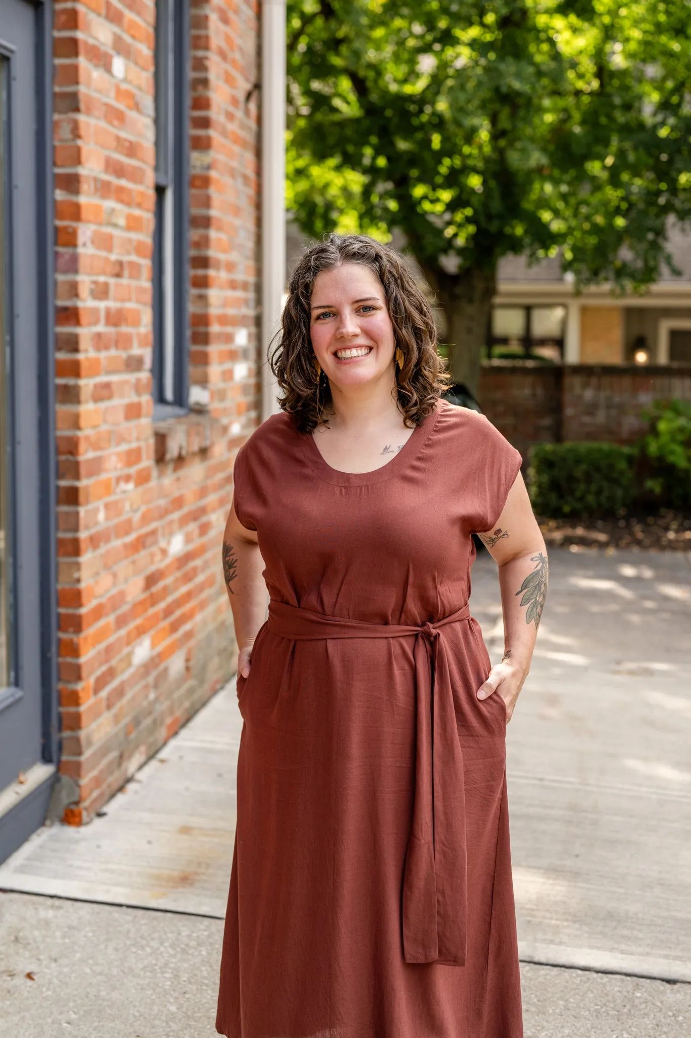 Sophie Dress with Scoop Neck