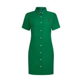 STAPLE LINEN DRESS-GREEN