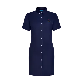 STAPLE LINEN DRESS-NAVY