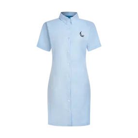 STAPLE LINEN DRESS-SKY