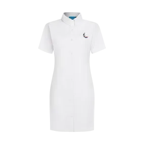 STAPLE LINEN DRESS-WHITE