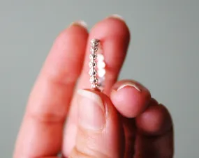Sterling Silver Stacking, Memory, or Knuckle Daisy Chain Ring