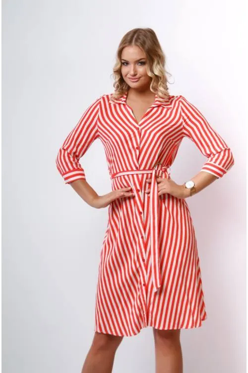 Striped Shirt Dress Long Sleeve