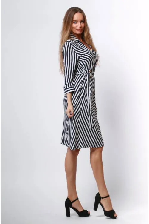Striped Shirt Dress Long Sleeve