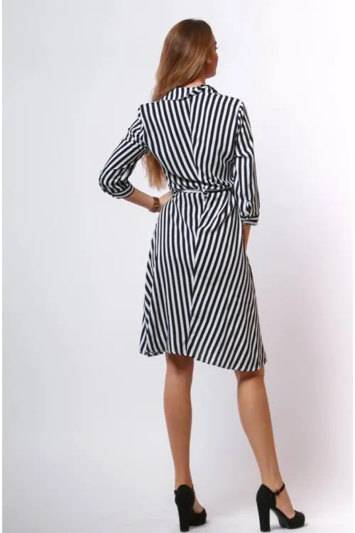 Striped Shirt Dress Long Sleeve