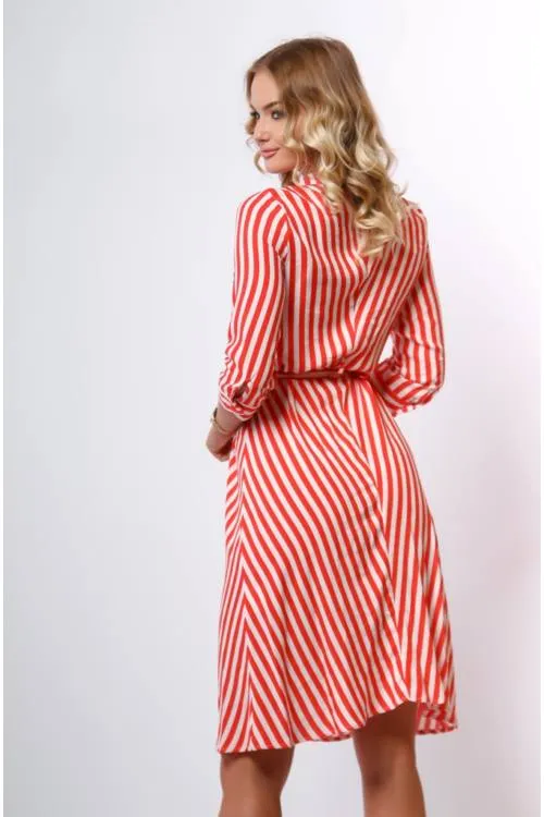Striped Shirt Dress Long Sleeve