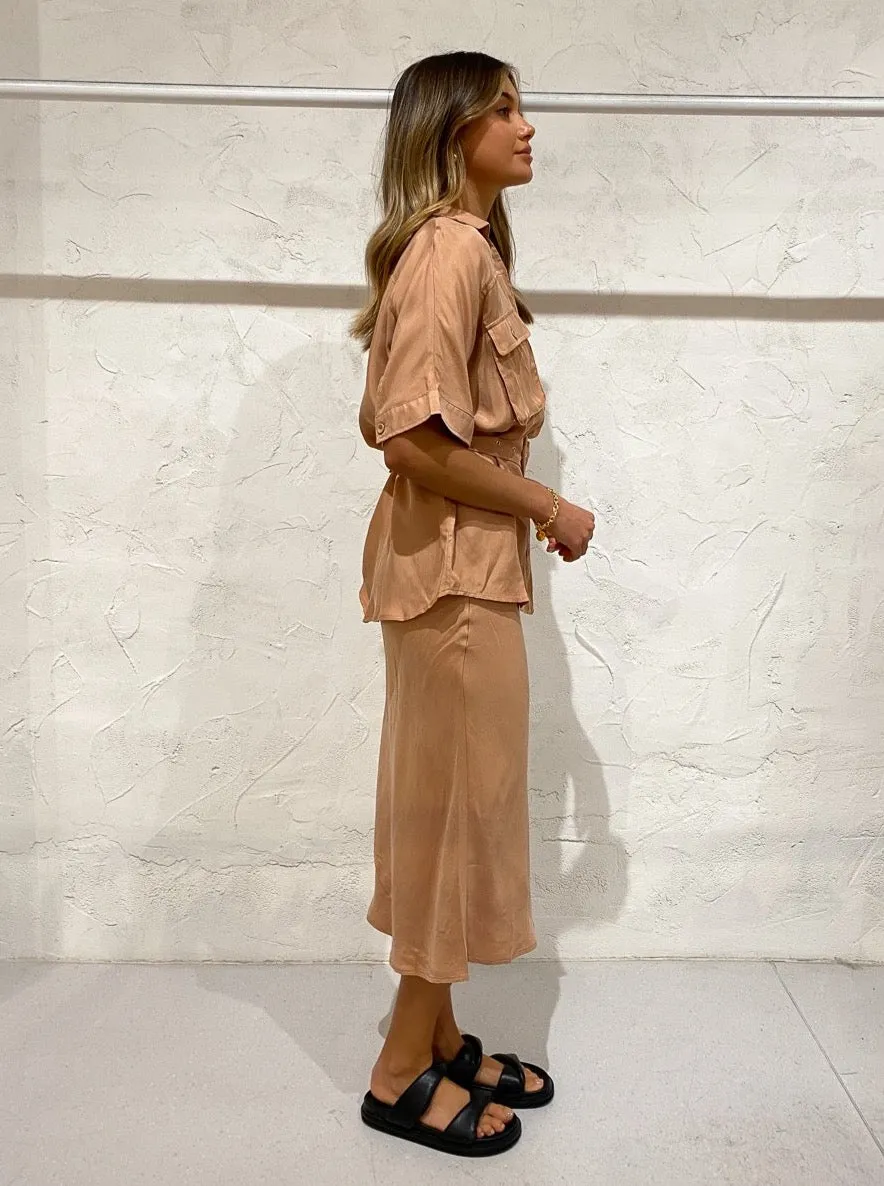 Suboo Slip Skirt in Peach