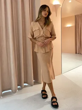 Suboo Slip Skirt in Peach