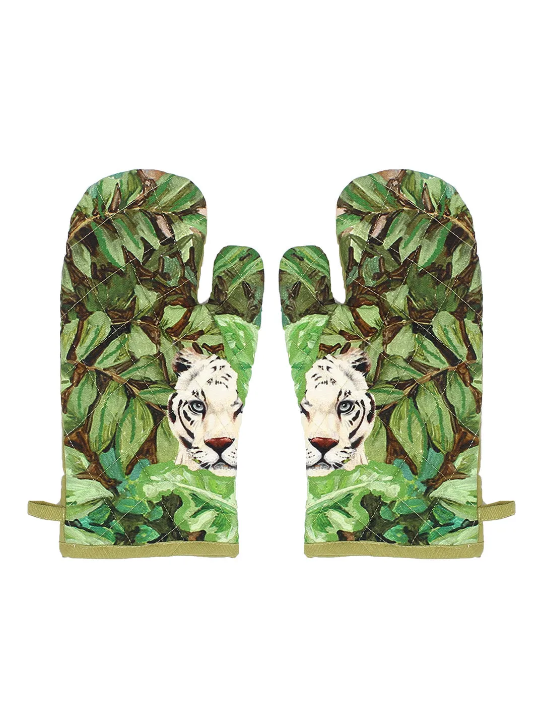 Sunderbans - Set Of 2 Gloves (Green)