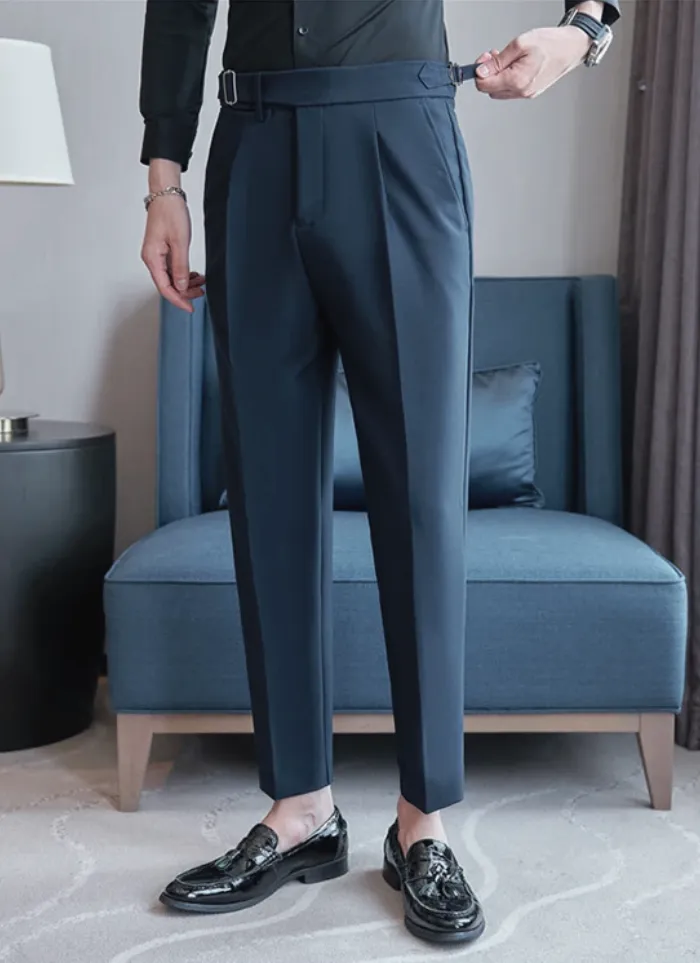 Tailored Naples Trousers - navy