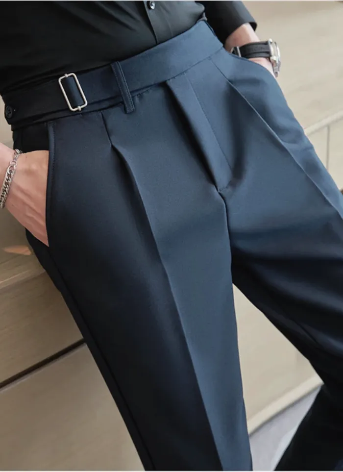Tailored Naples Trousers - navy