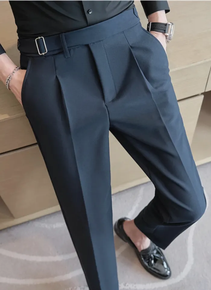 Tailored Naples Trousers - navy