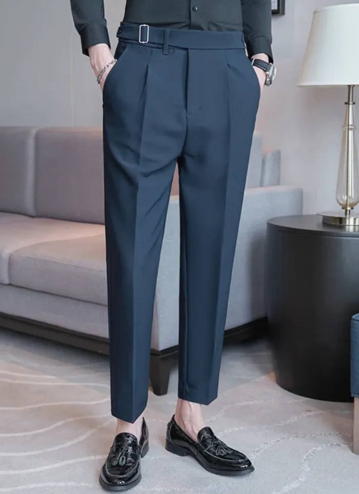 Tailored Naples Trousers - navy