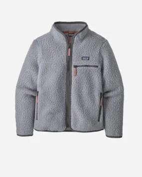 Teens Retro Pile Jacket - Salt Grey
