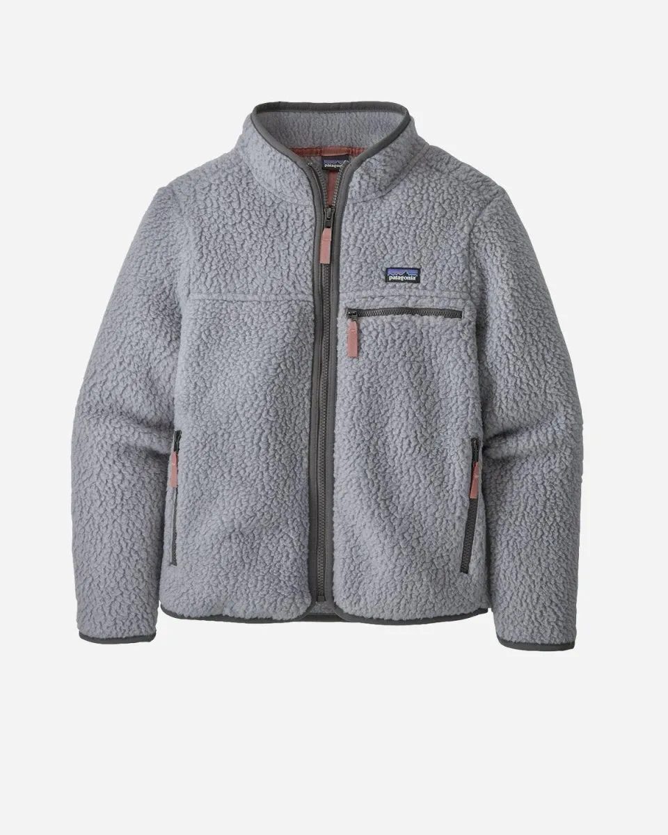 Teens Retro Pile Jacket - Salt Grey