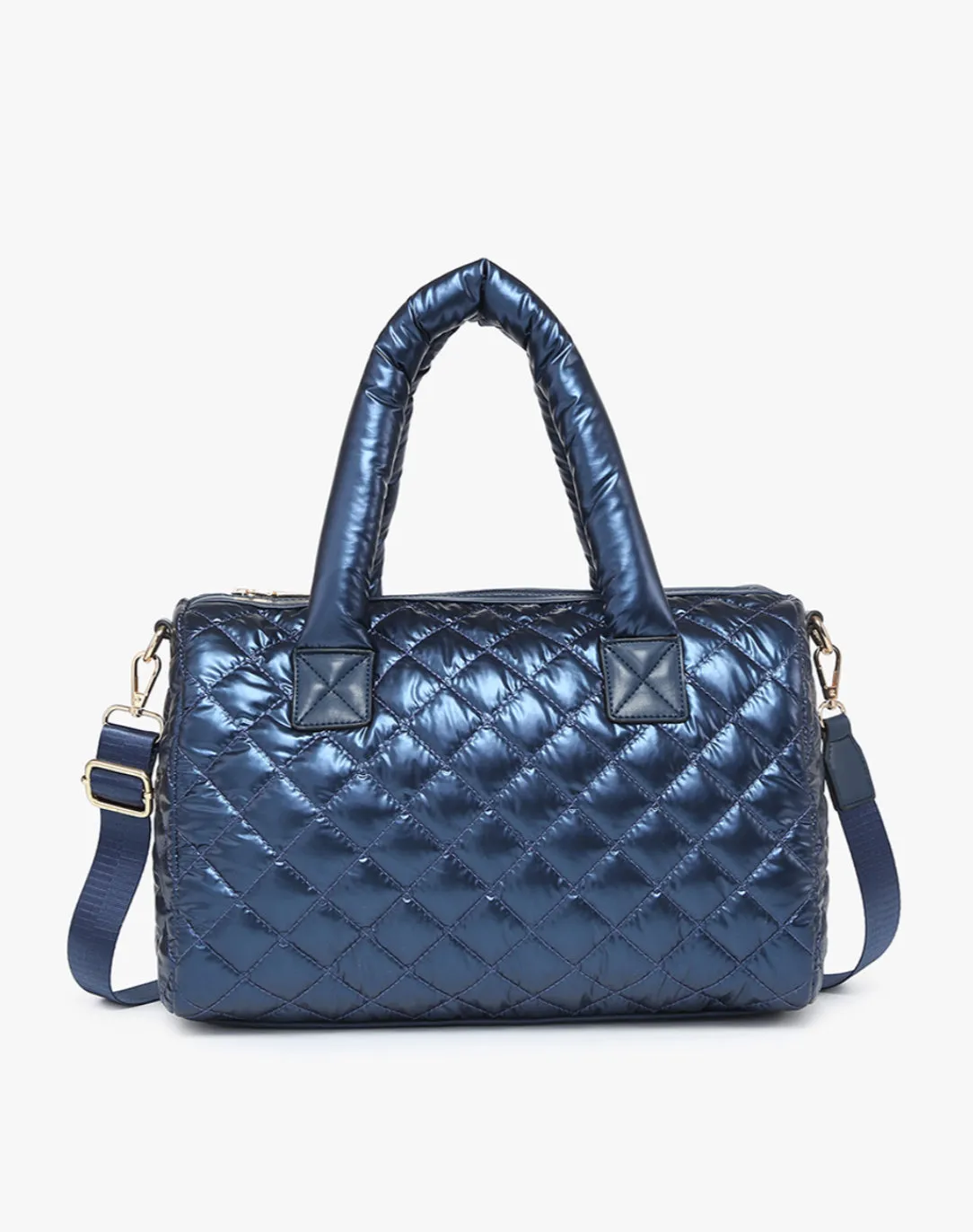 The Marcie Quilted Nylon Satchel/Tote