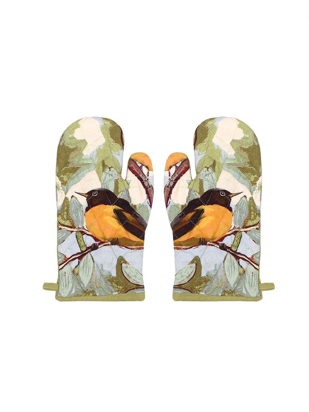 The Native Oriole - Set Of 2 Gloves (Green)
