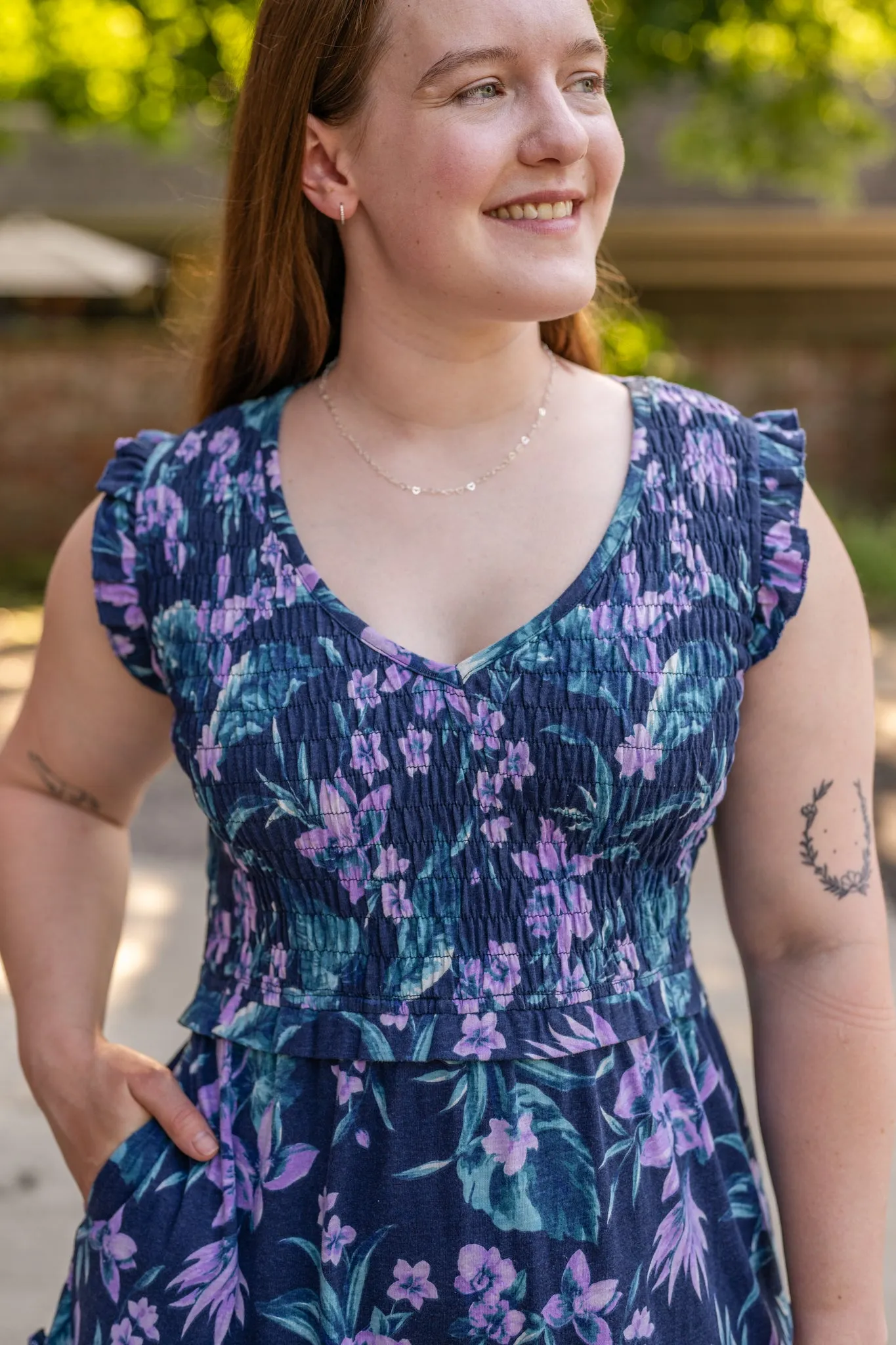 The Taylor Smocked Midi Dress