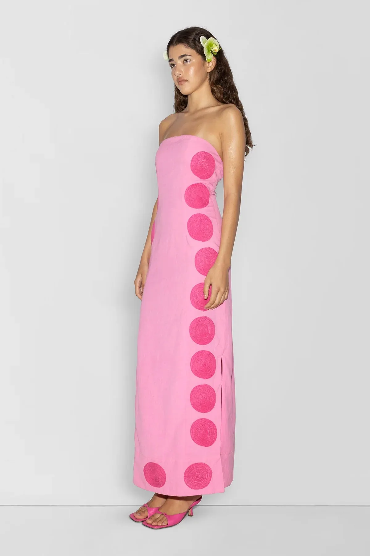 The Wolf Gang Filipa Embroidered Maxi Dress - Floss