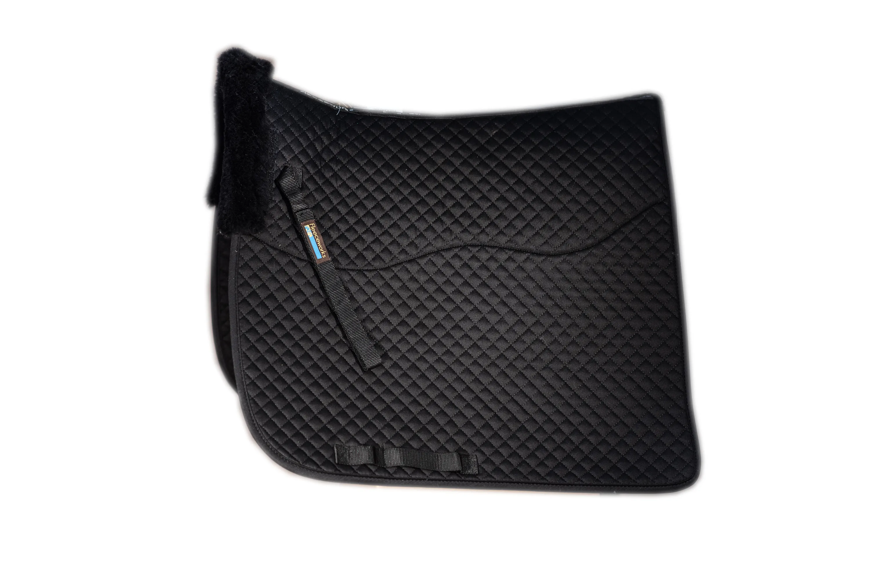 Therawool Quilted Dressage Squarepad with Perfect Balance Technology Black only