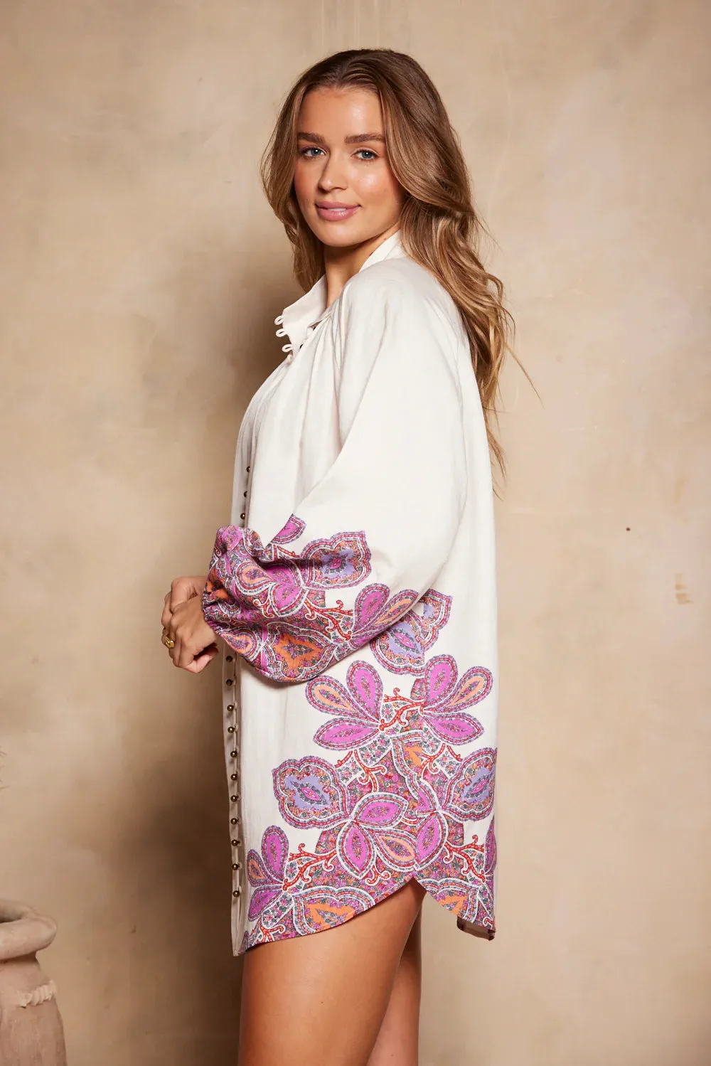 Tigerlily - Juliette Lorena Shirt Dress - Boysenberry Floral