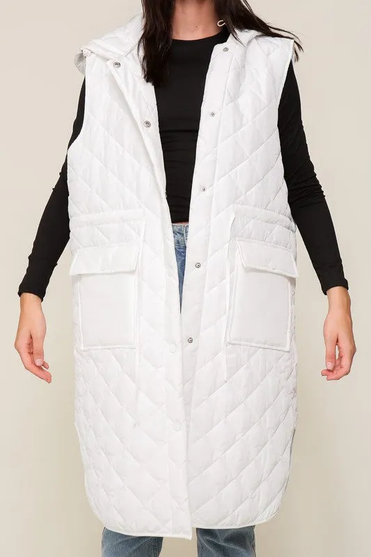 Trouble With A Heartbreak Quilted Vest