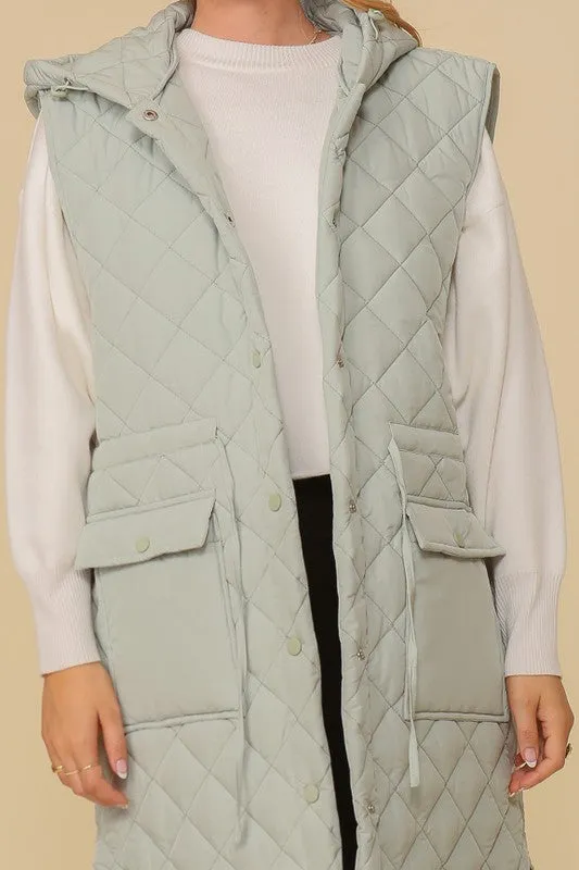 Trouble With A Heartbreak Quilted Vest