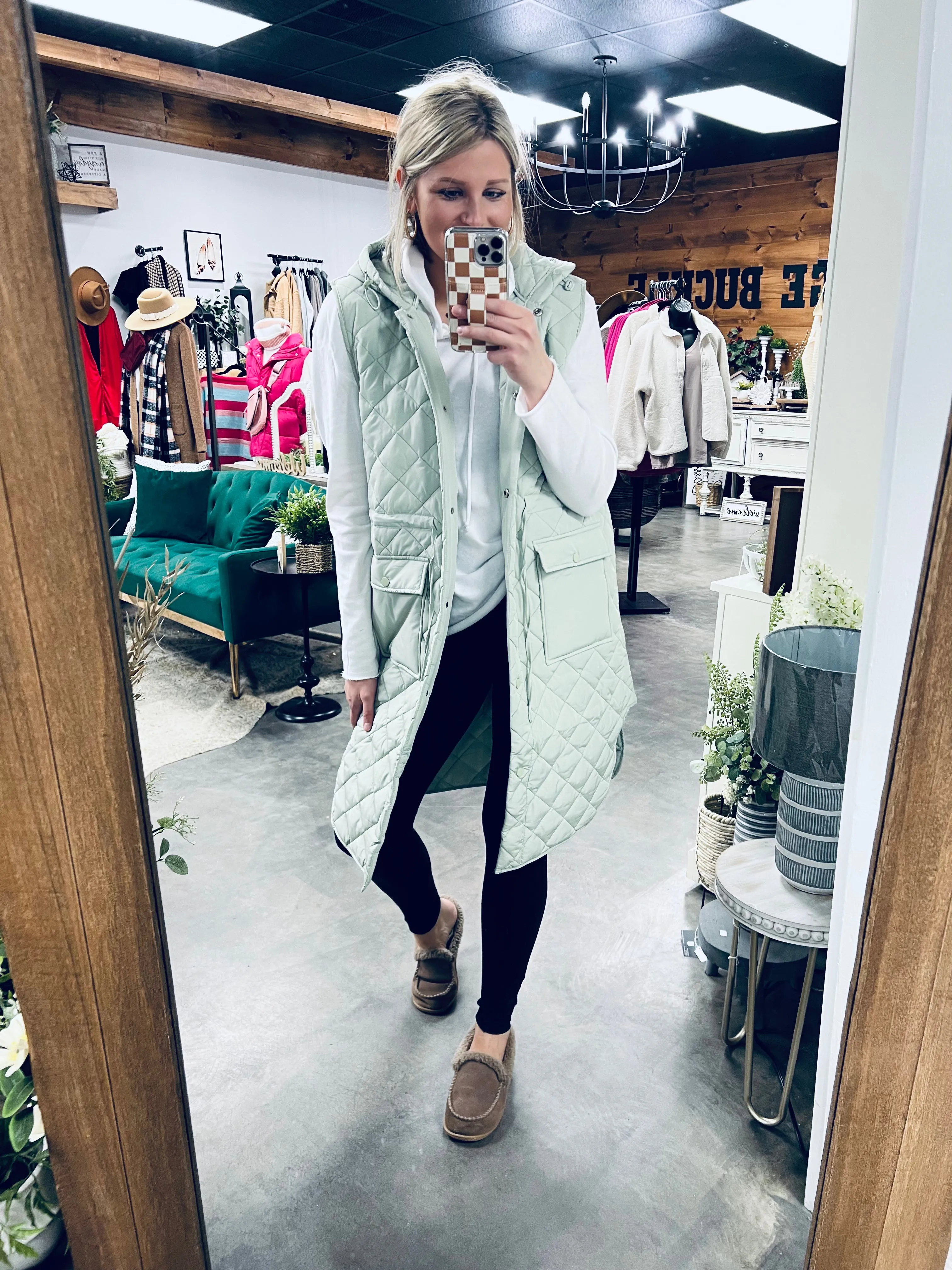 Trouble With A Heartbreak Quilted Vest