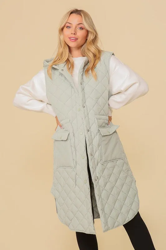 Trouble With A Heartbreak Quilted Vest