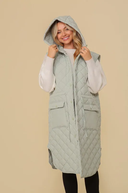 Trouble With A Heartbreak Quilted Vest