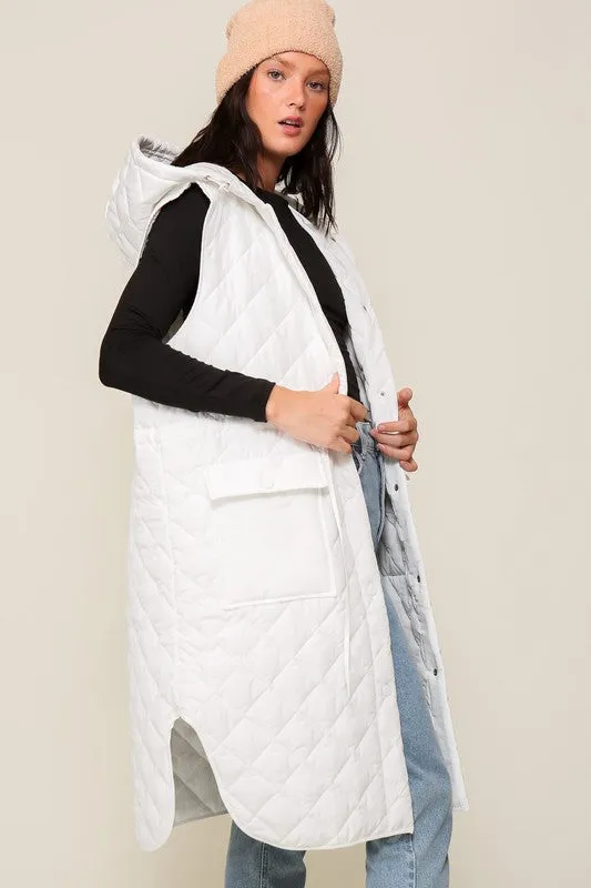Trouble With A Heartbreak Quilted Vest