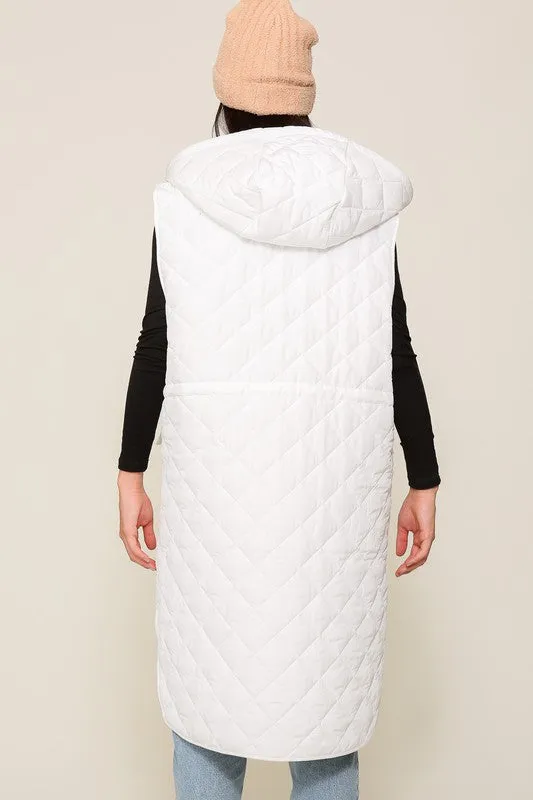 Trouble With A Heartbreak Quilted Vest