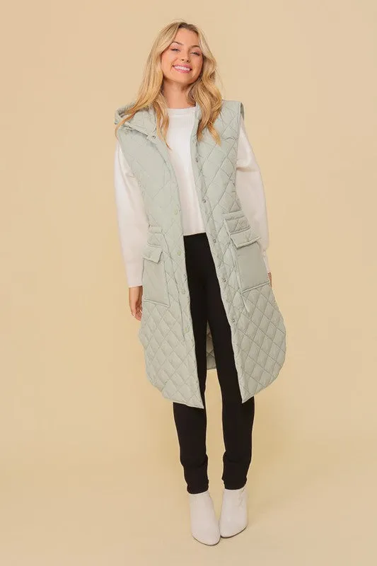 Trouble With A Heartbreak Quilted Vest