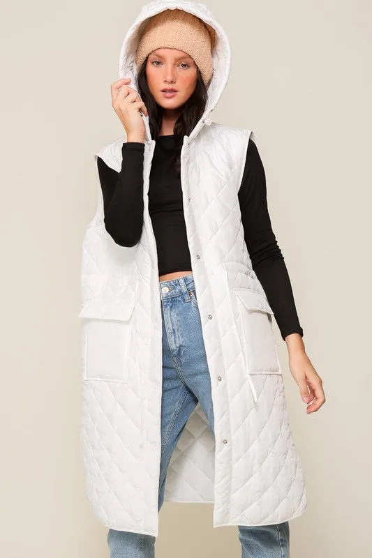 Trouble With A Heartbreak Quilted Vest