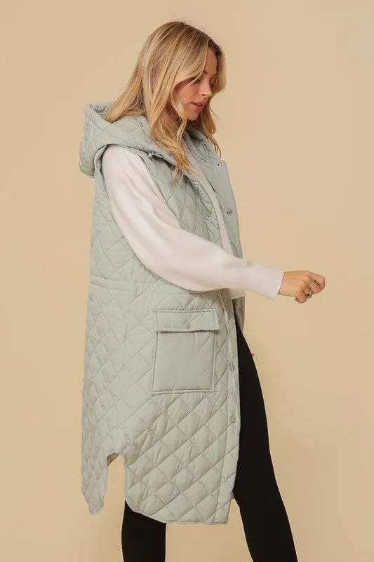 Trouble With A Heartbreak Quilted Vest