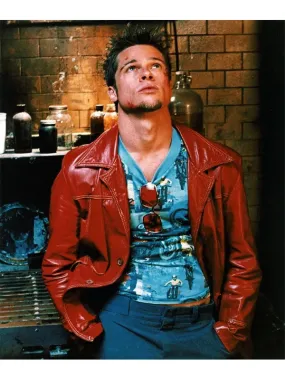 Tyler Durden Fight Club Leather Jacket